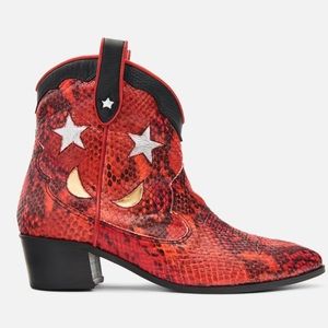 Modern Vice Harvest Leather Cowboy Boot WORN ONCE